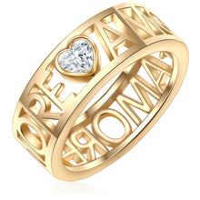  Ring gelbgold verziert mit Kristallen von Swarovski® weiß