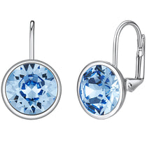  Ohrhänger verziert mit Kristallen von Swarovski® blau