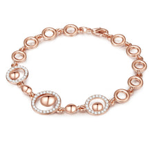  Armband roségold verziert mit Kristallen von Swarovski® weiß