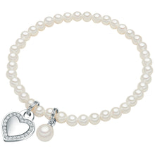  Armband Muschelkernperle weiß Zirkonia weiß