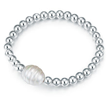  Armband Muschelkernperle weiß