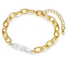  Armband gelbgold Perlmutt weiß