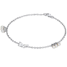  Armband Sterling Silber Süßwasser-Zuchtperle weiß