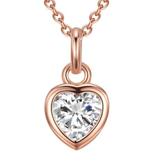  Kette Sterling Silber roségold Zirkonia weiß