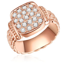  Ring roségold verziert mit Kristallen von Swarovski® weiß