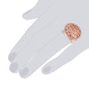 Ring roségold verziert mit Kristallen von Swarovski® weiß