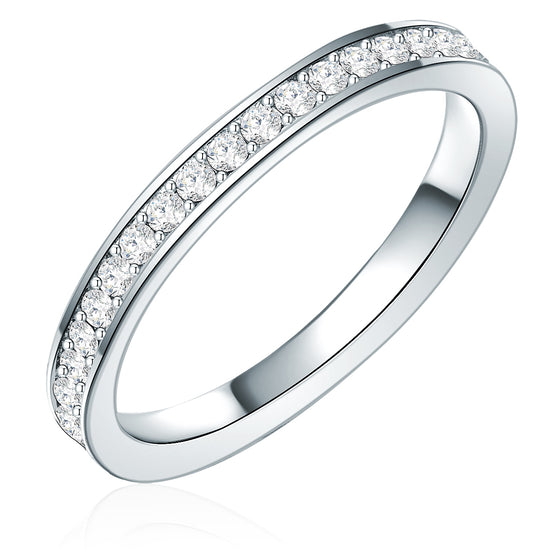 Ring verziert mit Kristallen von Swarovski® weiß